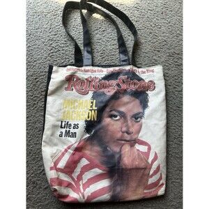 Vintage Rolling Stone Michael Jackson "Life As A Man" Cover Tote Bag Pop Rock